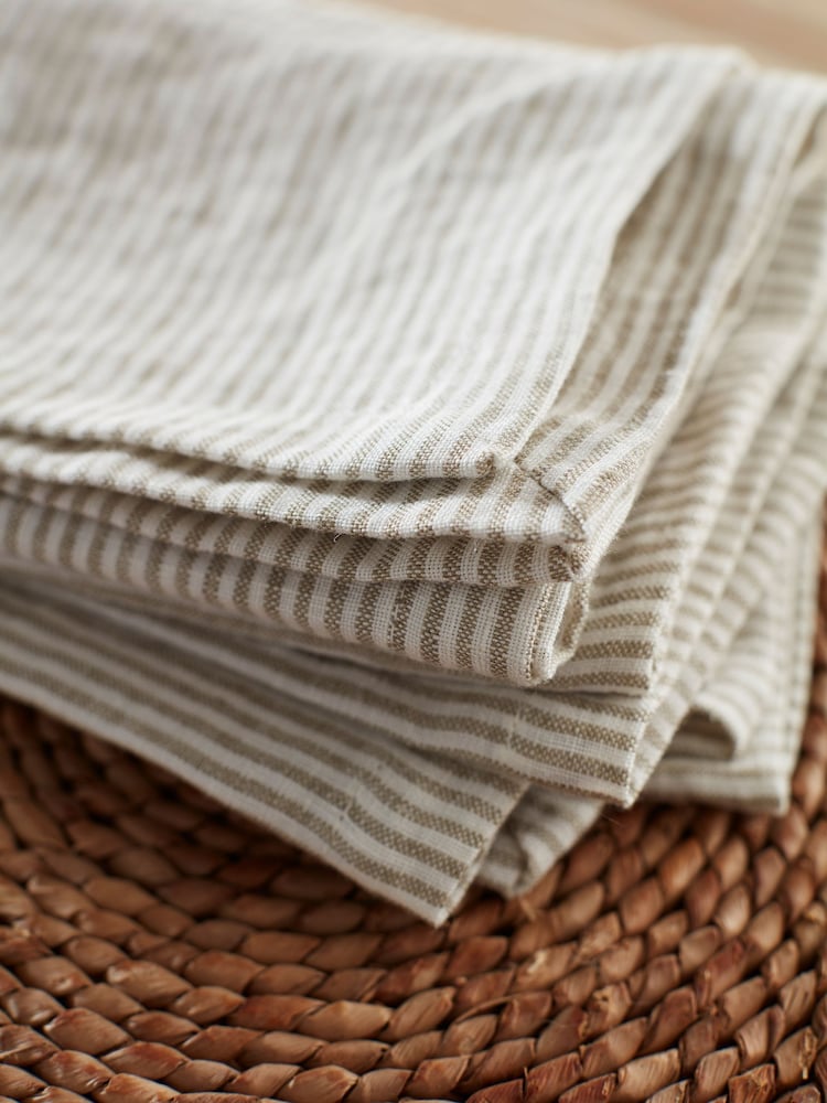 Guardanapos de linhoSecret Linen Store Sid Stripe 100% Linen - Imagem 2 de 3