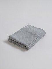 Secret Linen Store French Blue Sid Stripe 100% Linen Table Cloth - Image 3 of 3