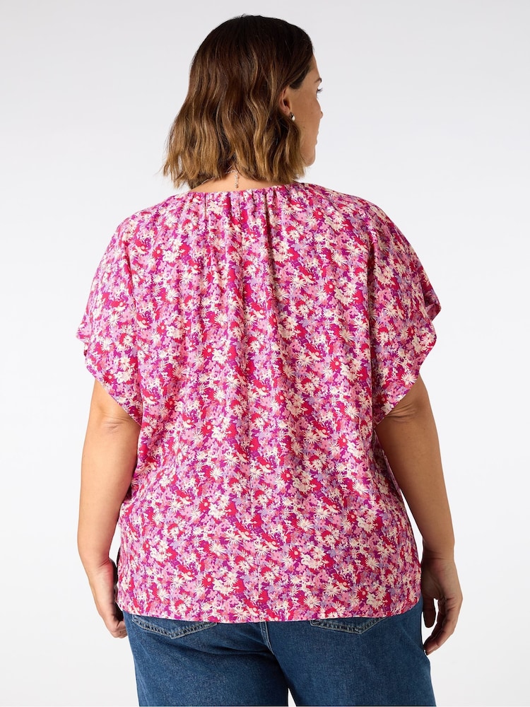 Live Unlimited Floral Button Front Blouse - Bild 2 von 3