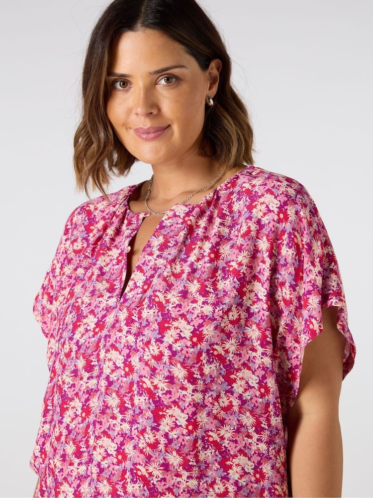 Live Unlimited Floral Button Front Blouse - Bild 3 von 3