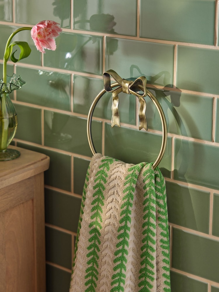 Gold Bow Towel Ring - Image 1 of 4