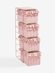Pink Stripe Frill Storage Drawers - Image 4 of 4