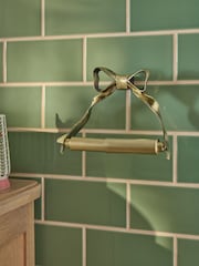 Gold Bow Wall Mount Toilet Roll Holder - Image 2 of 4