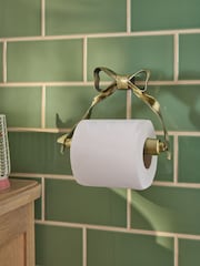 Gold Bow Wall Mount Toilet Roll Holder - Image 4 of 4