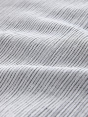 White Textured Short Sleeve Shirt with Linen - Image 3 of 3