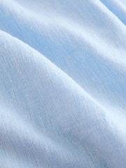 Chambray Blue Linen Blend Shorts - Image 3 of 3