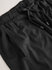 Чорний - Wide Leg Jersey Joggers - Image 7 of 8
