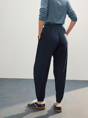 Navy Jersey Harem Joggers - Image 3 of 8