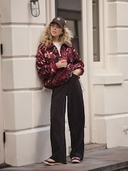 Chocoladebruin - Corduroy broek met wijde pijpen - Afbeelding 2 van 7