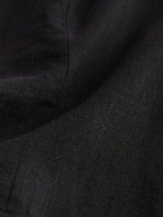 Black Linen Blend Waistcoat - Image 7 of 7