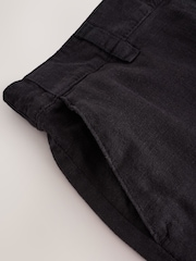 Zwart - Smart Linen Blend Shorts - Afbeelding 6 van 8