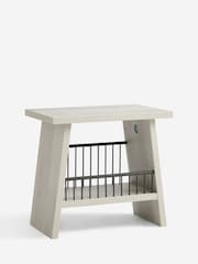 Grey Bronx Oak Effect Storage Stool - Image 1 of 3