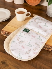 Avalon Home White and Pink Bunnies and Bows Oven Gloves - Image 1 of 5