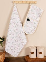 Avalon Home White and Pink Bunnies and Bows Oven Gloves - Image 5 of 5