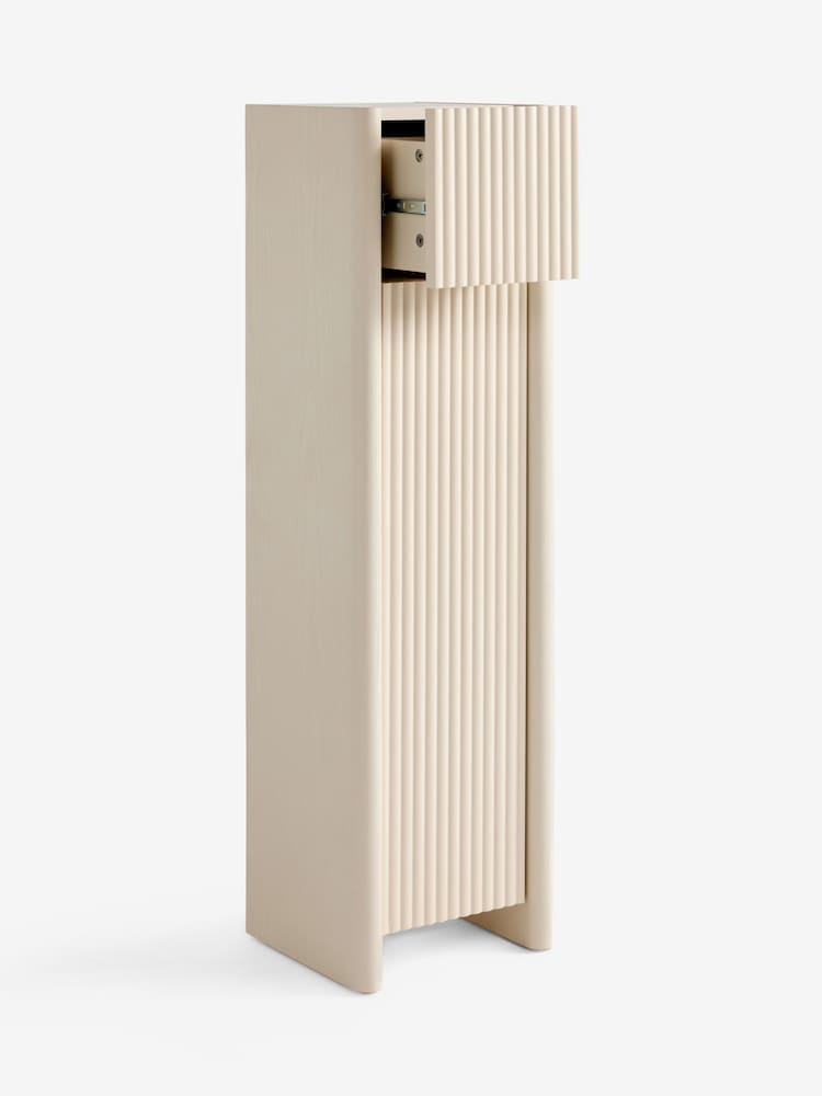 Natural Rib Small Console Storage Unit - Image 5 of 5