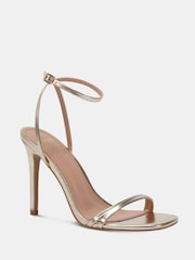 Novo Gold Wide Fit MATILDA Strappy Heeled Sandals - Image 4 of 7