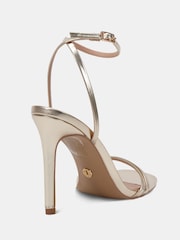 Novo Gold Wide Fit MATILDA Strappy Heeled Sandals - Image 5 of 7