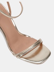 Novo Gold Wide Fit MATILDA Strappy Heeled Sandals - Image 6 of 7
