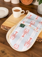 Avalon Home Blue Striped Lobster Oven Gloves - Image 1 of 5