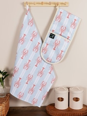 Avalon Home Blue Striped Lobster Oven Gloves - Image 4 of 5