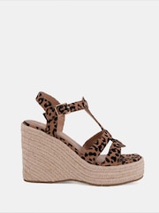 Novo Animal BEATRIX Tbar Wedge Espadrille Sandals - Image 3 of 6