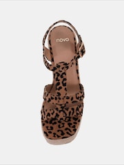 Novo Animal BEATRIX Tbar Wedge Espadrille Sandals - Image 5 of 6