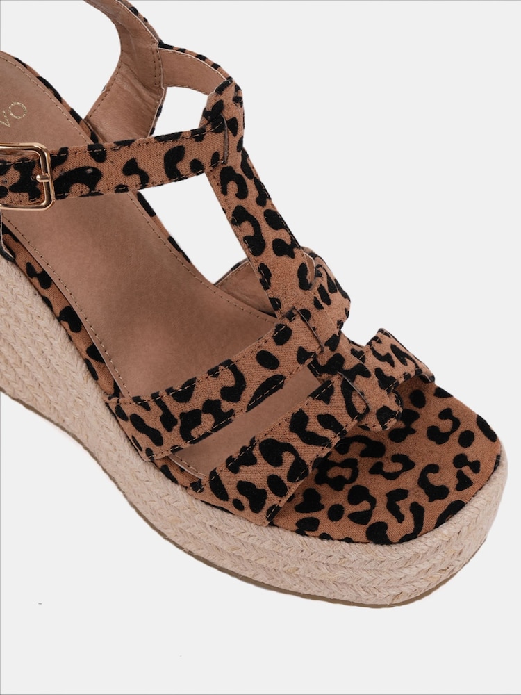 Animal - Novo BEATRIX Tbar Wedge Espadrille Sandals - Bild 6 von 6 Animal - Novo BEATRIX Tbar Wedge Espadrille Sandals - Bild 6 von 6