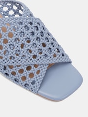 Novo Blue MILLY Woven Block Heel Mules - Image 5 of 6