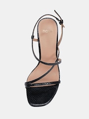 Preto - Novo MONDRIAN Strappy Heeled Sandals - Imagem 6 de 7