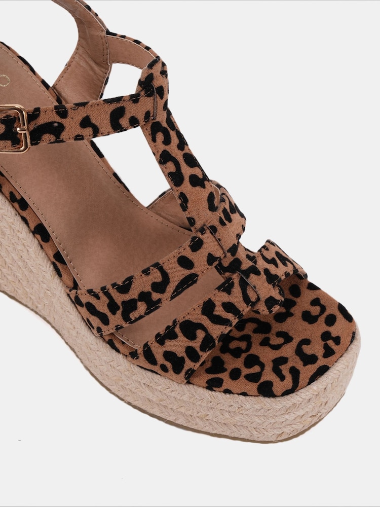Animal - Novo BEATRIX Tbar Wedge Espadrille Sandals - Bild 6 von 6