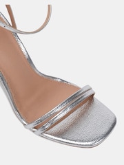 Novo Silver Wide Fit MATILDA Strappy Heeled Sandals - Image 6 of 7