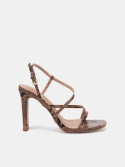 Castanho - Novo MONDRIAN Strappy Heeled Sandals - Imagem 3 de 7