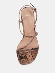 Castanho - Novo MONDRIAN Strappy Heeled Sandals - Imagem 6 de 7