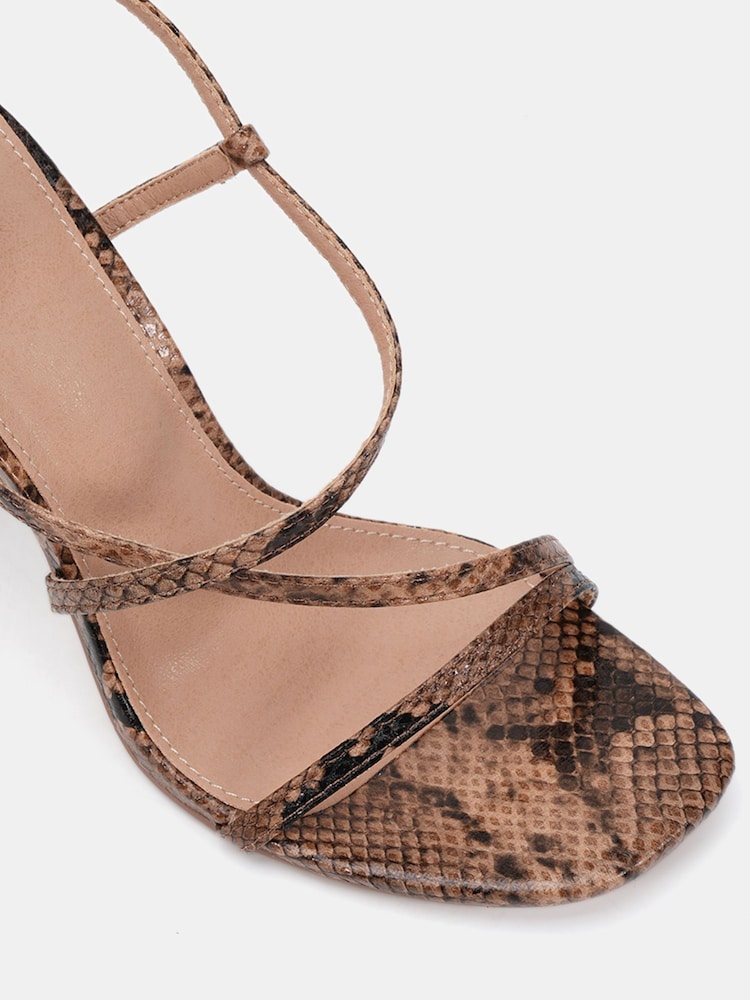 Castanho - Novo MONDRIAN Strappy Heeled Sandals - Imagem 7 de 7