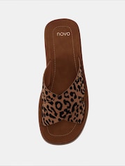 Novo Animal Wide Fit BRUNO Cross Strap Flatform Mule Sandals - Image 5 of 6