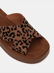 Novo Animal Wide Fit BRUNO Cross Strap Flatform Mule Sandals - Image 6 of 6