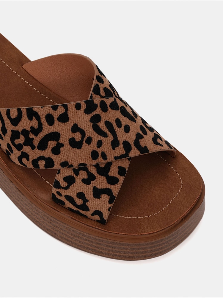 Novo Animal Wide Fit BRUNO Cross Strap Flatform Mule Sandals - Image 6 of 6