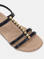 Preto - Novo TILLY Embellished Padded Sandals - Imagem 5 de 6