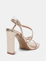 Novo Gold MONDRIAN Strappy Heeled Sandals - Image 5 of 7