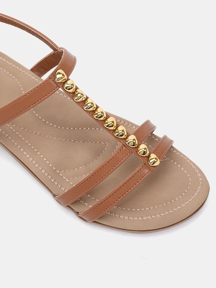 Marrón - Novo TILLY Embellished Padded Sandals - Imagen 6 de 6 Marrón - Novo TILLY Embellished Padded Sandals - Imagen 6 de 6