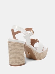 Novo White MADISON Platform Heeled Sandals - Image 4 of 6