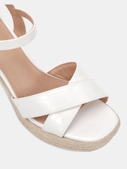 Novo White MADISON Platform Heeled Sandals - Image 5 of 6
