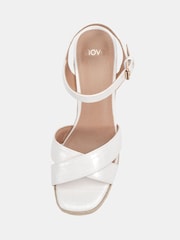 Novo White MADISON Platform Heeled Sandals - Image 6 of 6