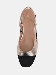 Dourado - Novo CLASSIC Slingback Flat Shoes - Imagem 1 de 6