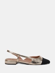 Dourado - Novo CLASSIC Slingback Flat Shoes - Imagem 3 de 6