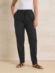 Long Tall Sally Black Lyocell Blend Joggers - Image 2 of 4