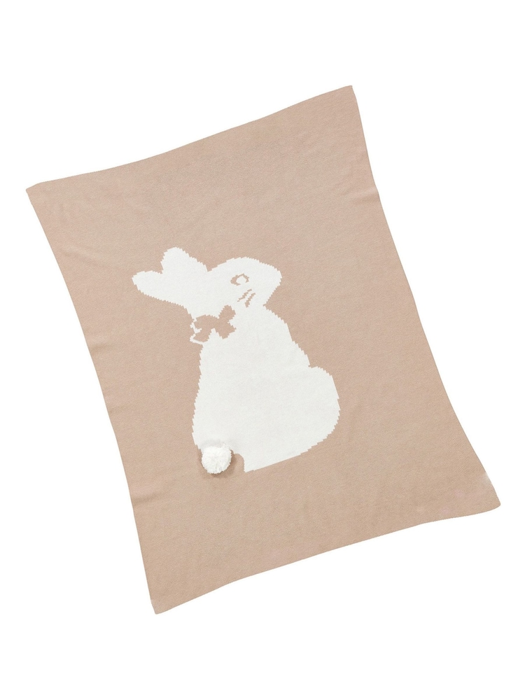 Peter Rabbit Multi Flopsy Bunny Signature Knitted Blanket - Image 3 of 3 Peter Rabbit Multi Flopsy Bunny Signature Knitted Blanket - Image 3 of 3