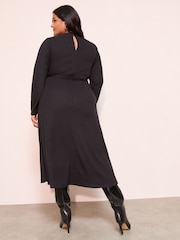 Negro - Friends Like These Long Sleeve Belted Cosy Mini Dress - Imagen 4 de 4