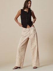 Leopardenmuster, Neutral - Jeans - Bild 1 von 8
