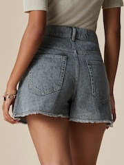 Grey Denim Cargo Pocket Shorts - Image 3 of 8